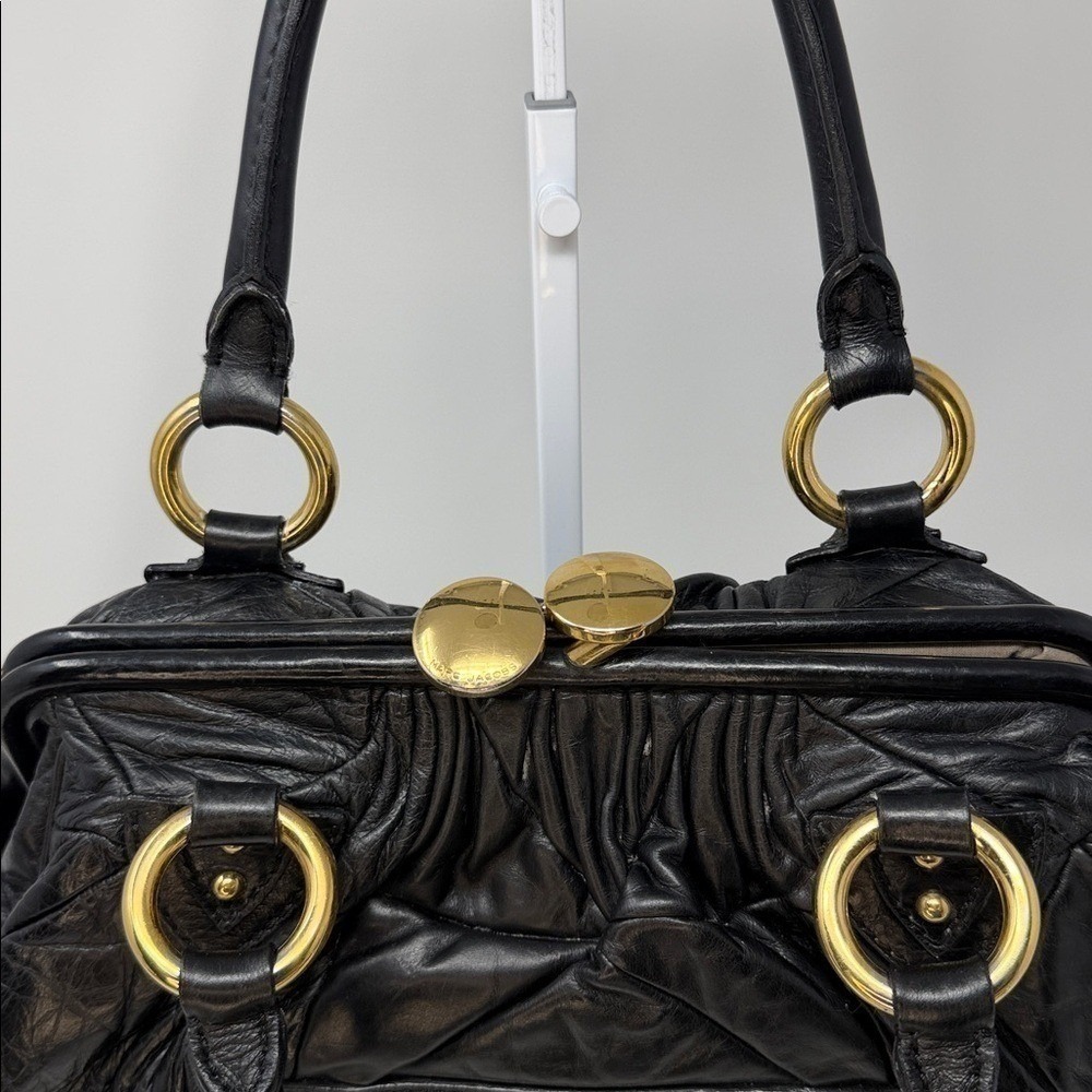 Marc Jacobs Stam Patchwork Quilted Black leather satchel spring 2007 collection - Picture 16 of 17